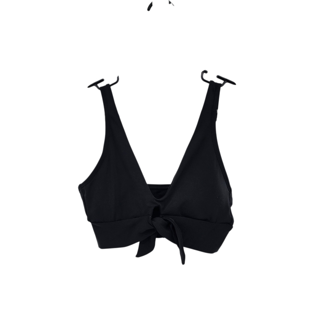 Robin Piccone Women's Ava Over The Shoulder Bikini Swim Top Black- S